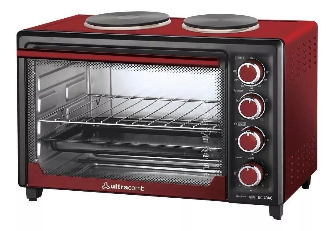 Horno Eléctrico Ultracomb Uc-40ac Conveccion Anafe 40lts - TangoHogar